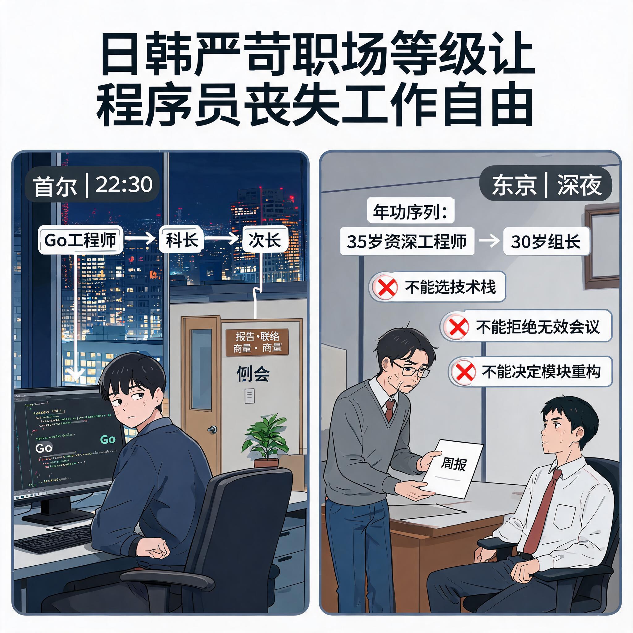 日韩严苛职场等级让程序员丧失工作自由