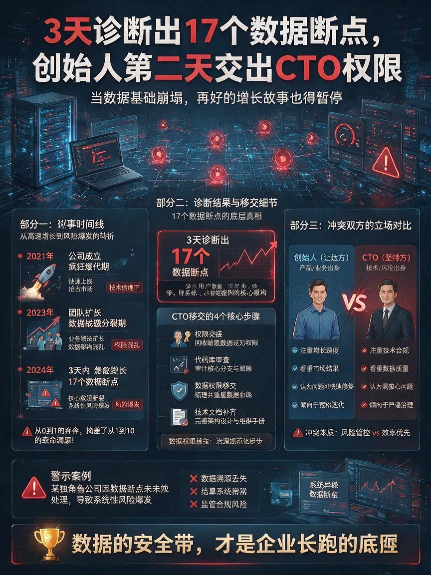 3天诊断出17个数据断点，创始人第二天交出CTO权限