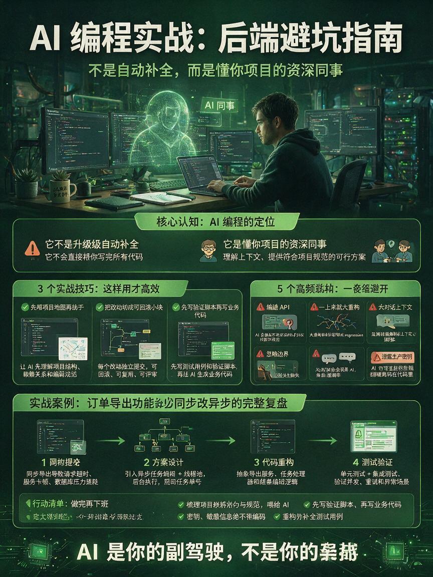 AI编程别把代码库当草稿纸:后端实战避坑